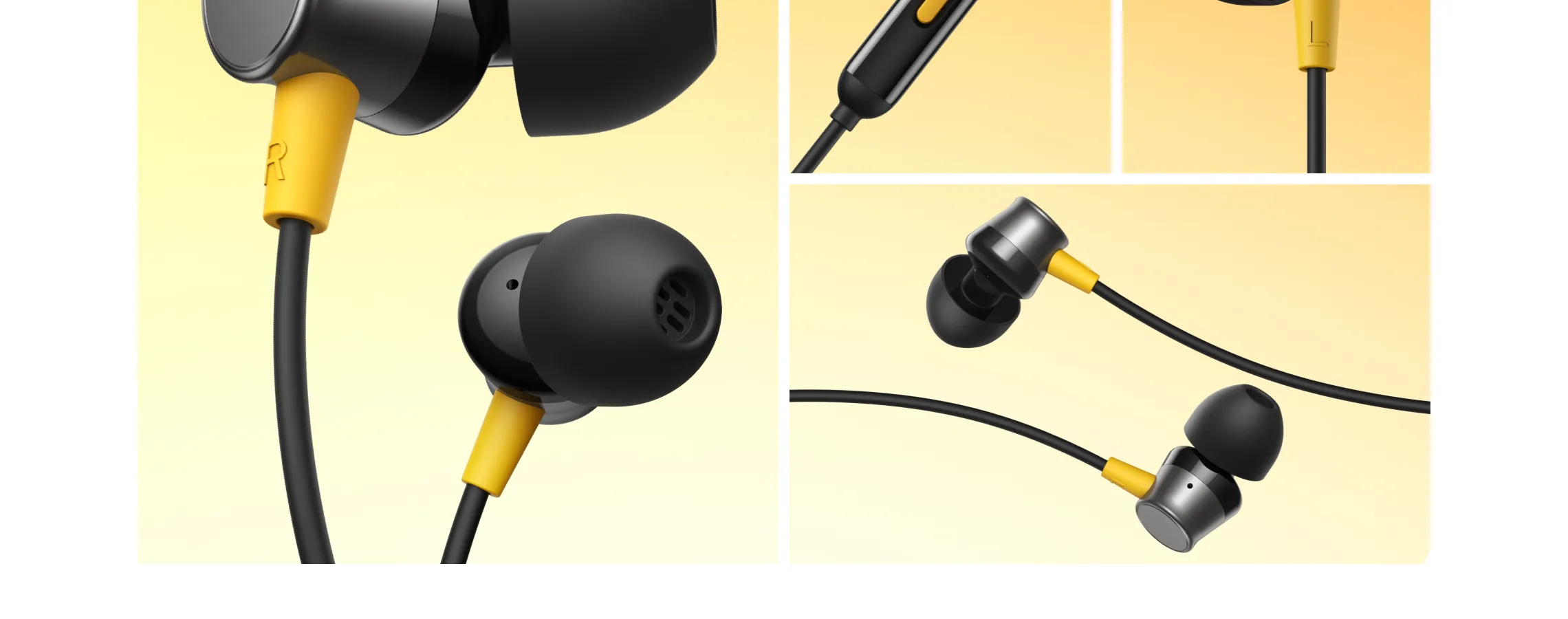 Realme Buds 3 Wired Earphone with Type-C Jack, HD Microphone and Tangle-free Cable (Black) overview 2