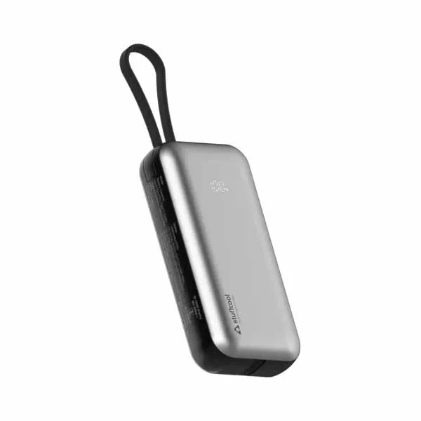 Stuffcool Miles 10000mAH Powerbank with built-in Type-C and Lightning cable