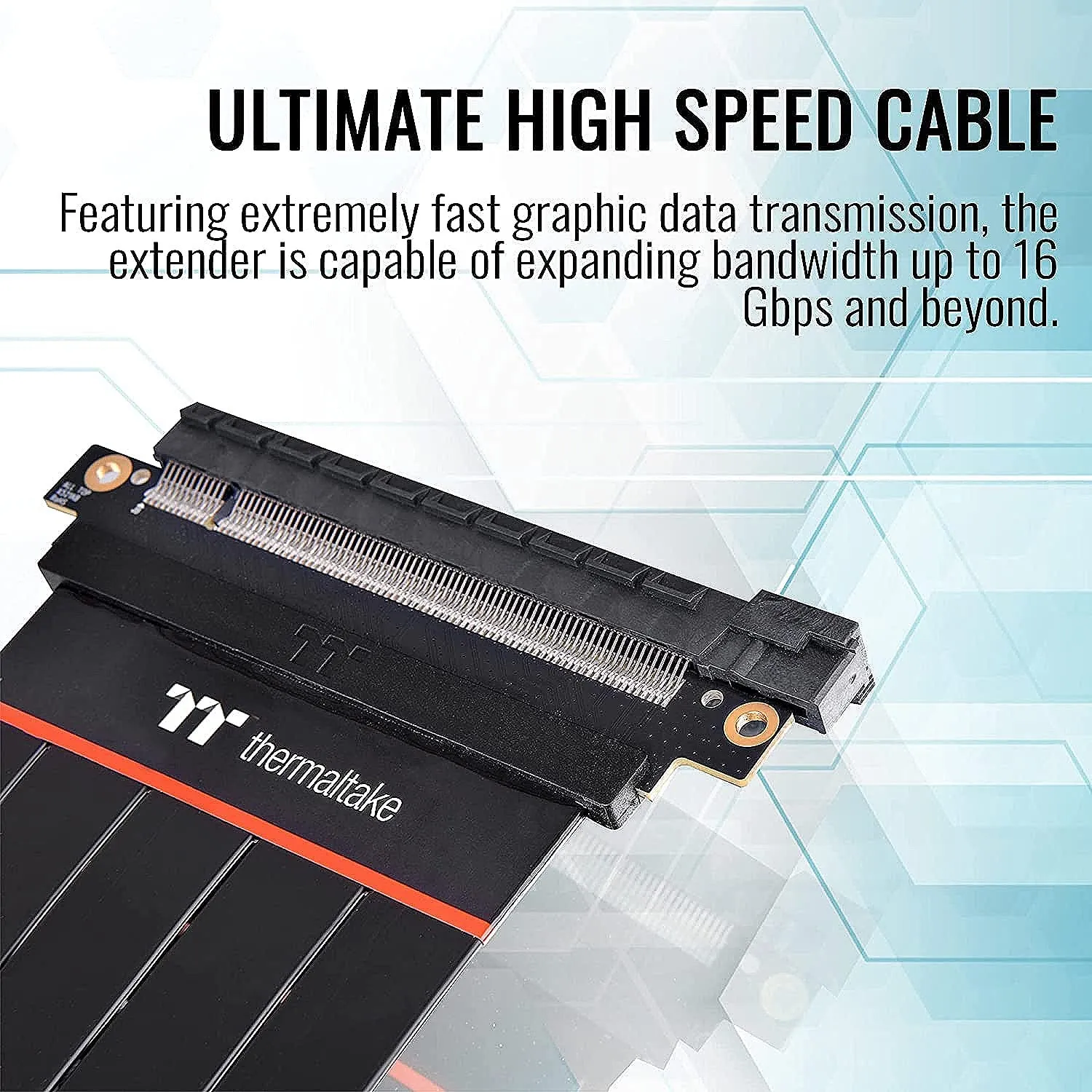 Thermaltake TT Premium PCI-E 4.0 High Speed Flexible Extender Riser Cable 300mm overview 2