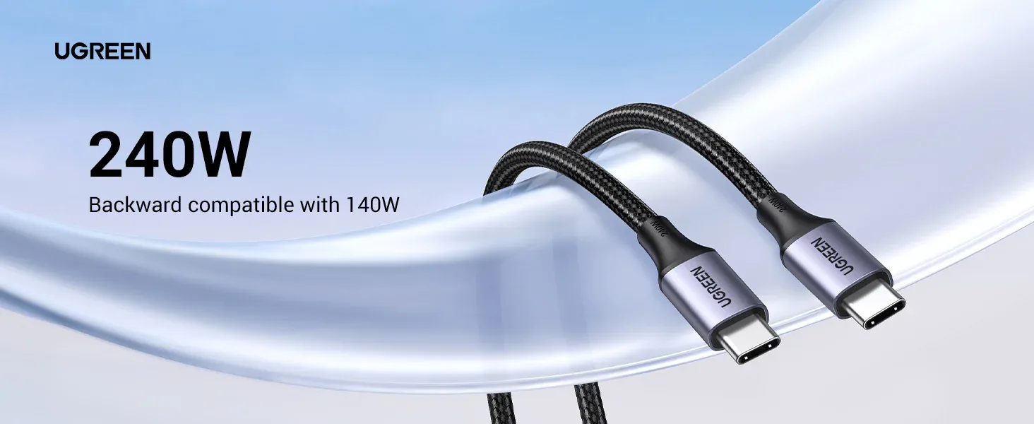 UGREEN 240W PD3.1 USB C to USB C Cable overview 1