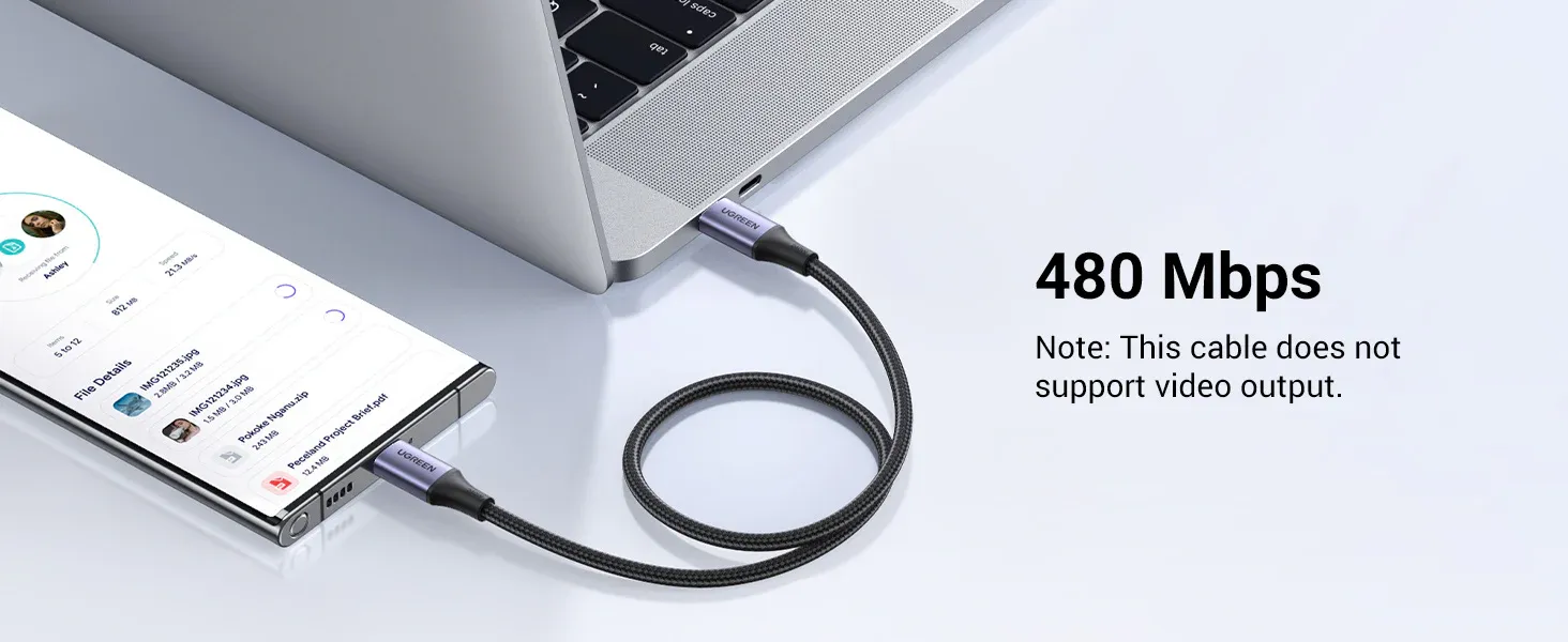 UGREEN 240W PD3.1 USB C to USB C Cable overview 3