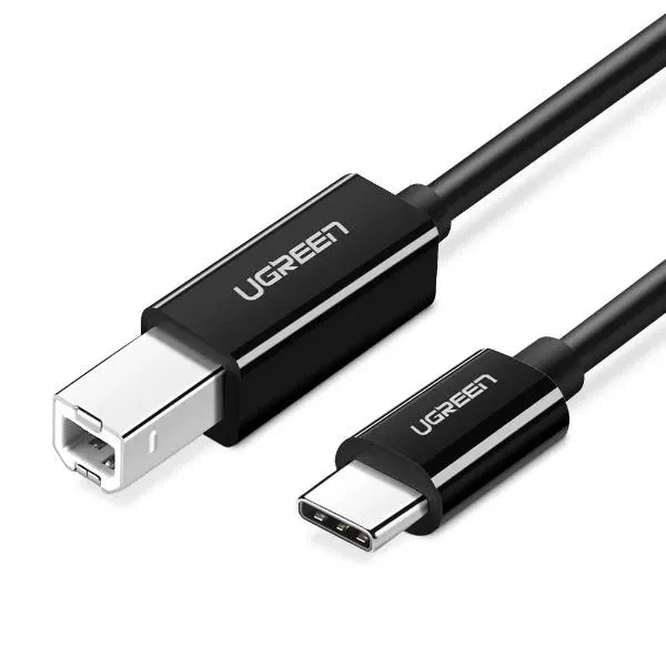 UGREEN US241 USB-C to USB-B 2.0 Printer Cable 2m (Black)-50446