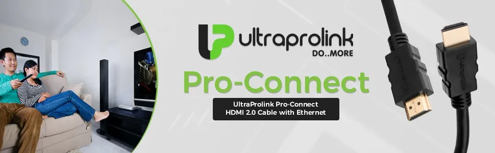 ULTRAPROLINK Pro-Connect HDMI 2.0 Cable 5m - Black overview 1