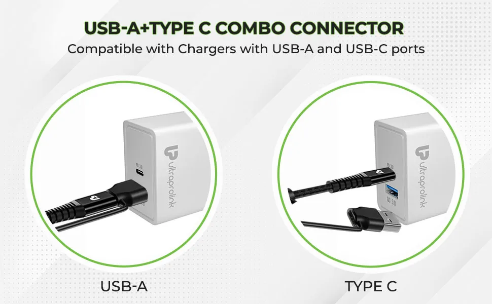 ULTRAPROLINK Trio-Link+ 3 in 1 QC3.0 18W Fast Charging Cable (UL1142BLK) overview 6