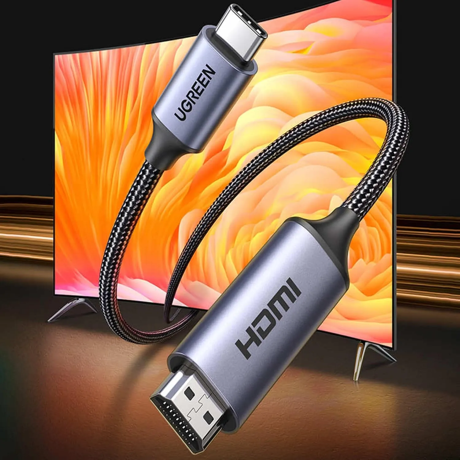 Ugreen CM565 USB-C to HDMI 8K Cable 1.5m (90451) overview 1