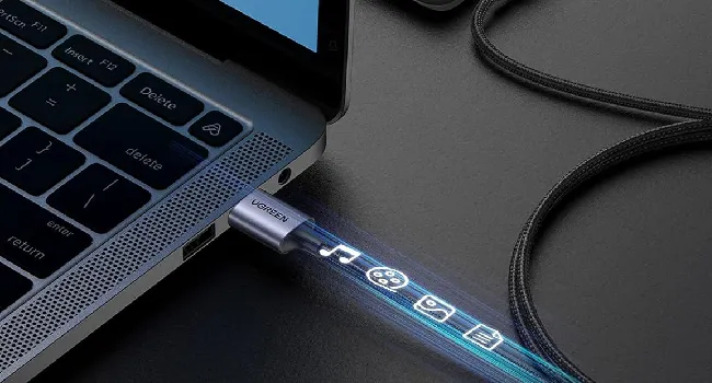 Ugreen US284 50941 Right Angle USB-A to USB-C 3A Cable 1m (Gray) overview 5