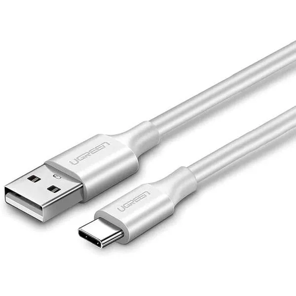 Ugreen US287 USB-A 2.0 to USB-C 480 Mbps 3 A 1.5 m Cable (White)