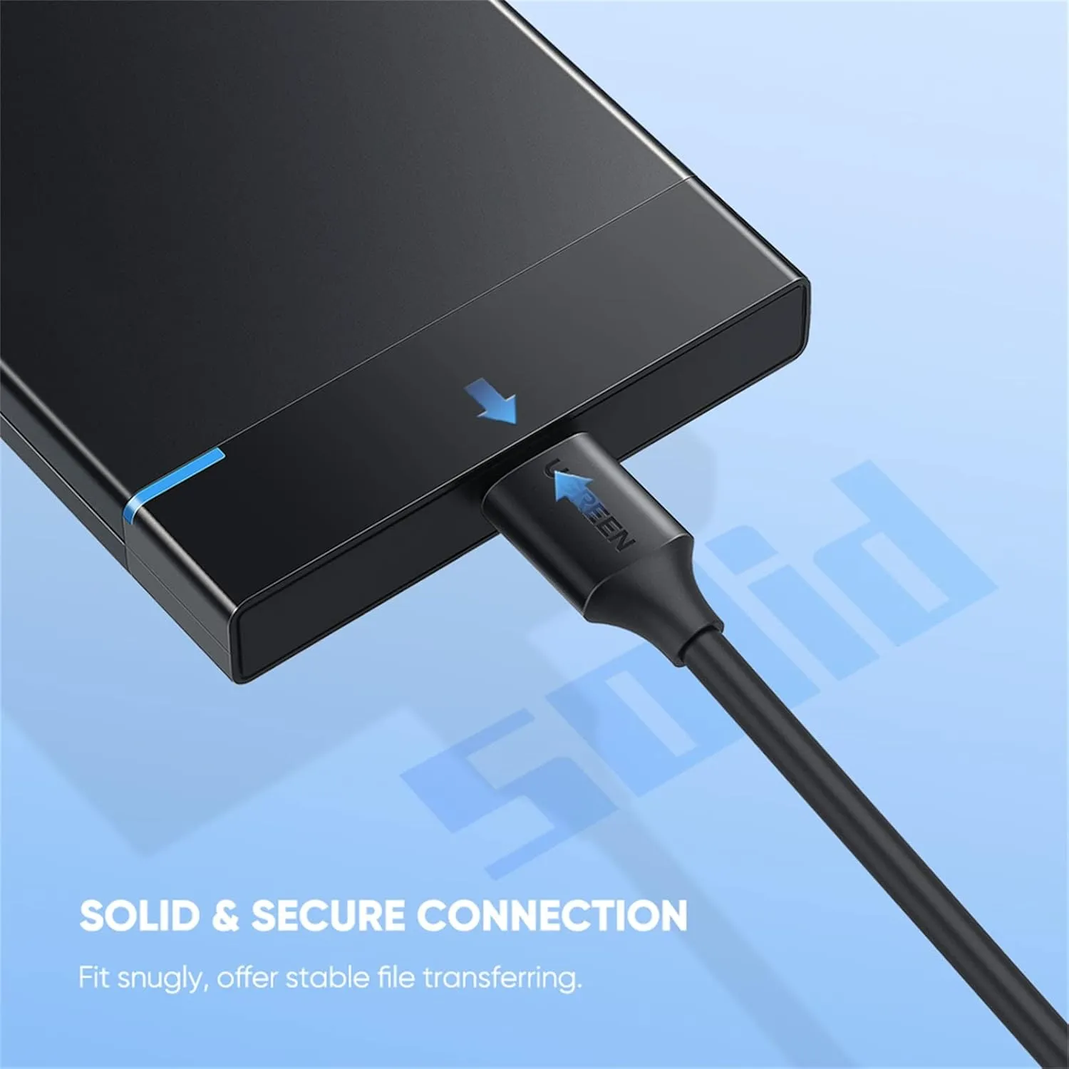 Ugreen US312 USB-C to Micro B Cable M/M 1m (Black 20103) overview 5