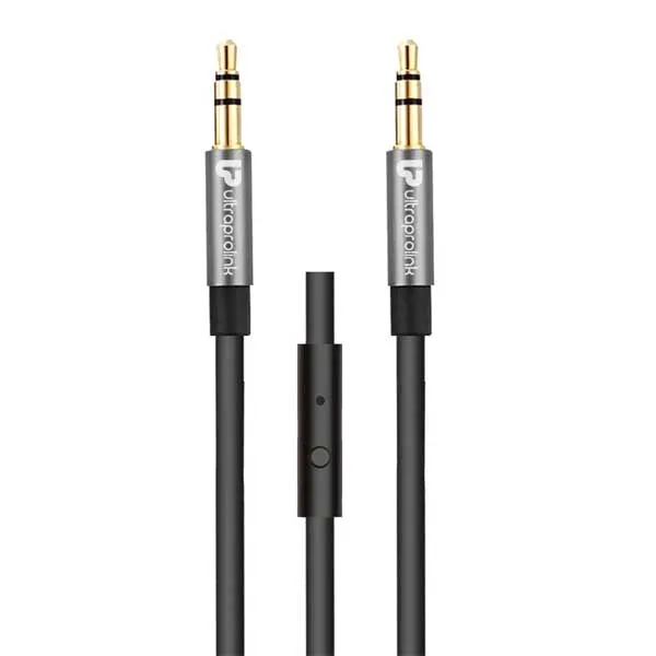 UltraProlink AudioOX - 3.5mm Cable with Mic (UL108BLK-0150)