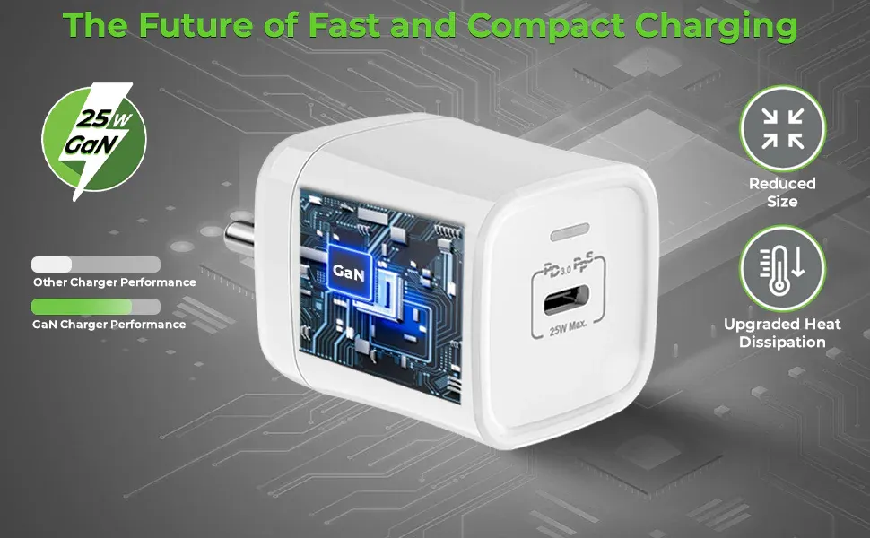UltraProlink Boost PD25 25W PD-PPS charger with Type C port + PD Cable (1m) UM1137C overview 2