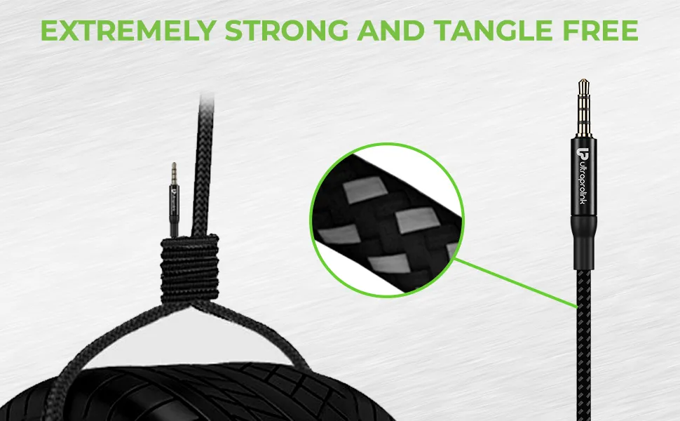 Ultraprolink AudioOX 3.5mm–3.5mm Nylon Braided Audio Cable 1.5m overview 4