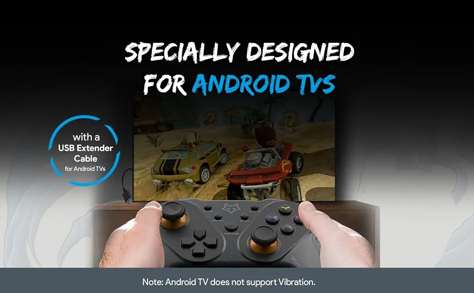 Amkette EvoFox Elite Ops Wireless Gamepad (Charcoal Black) overview 2