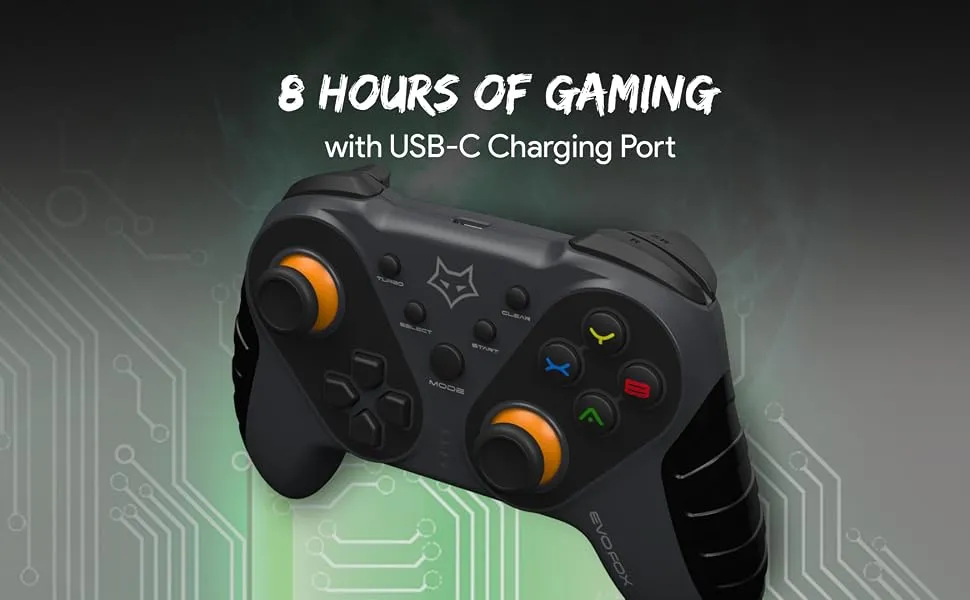 Amkette EvoFox Elite Ops Wireless Gamepad (Charcoal Black) overview 5
