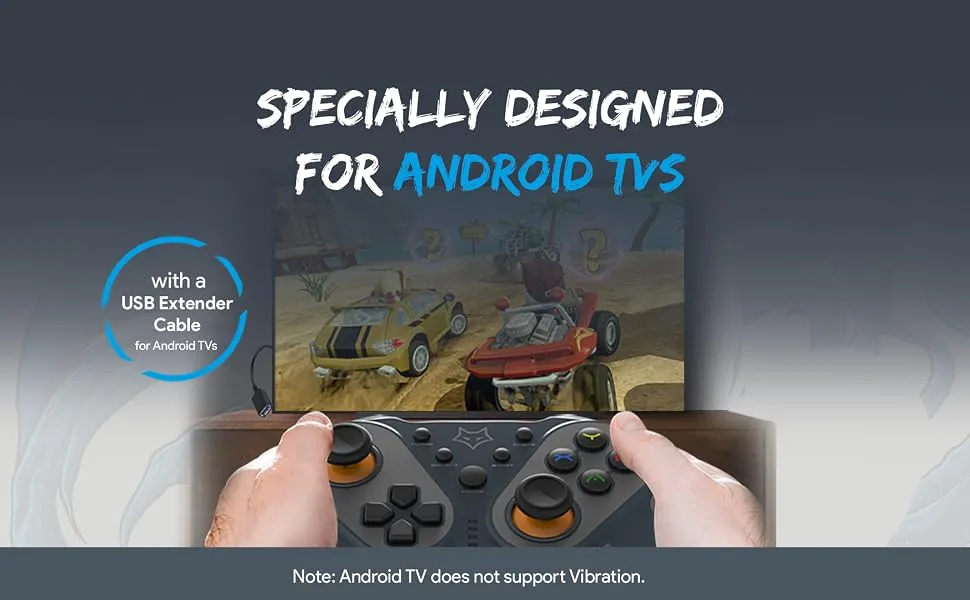 Amkette EvoFox Elite Ops Wireless Gamepad (Dusk Grey)ar overview 2