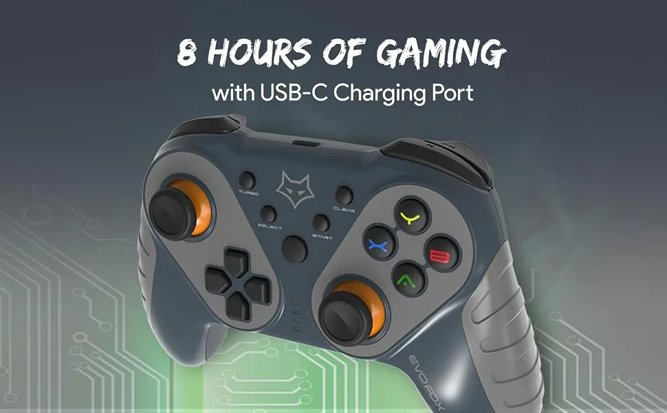 Amkette EvoFox Elite Ops Wireless Gamepad (Dusk Grey)ar overview 5