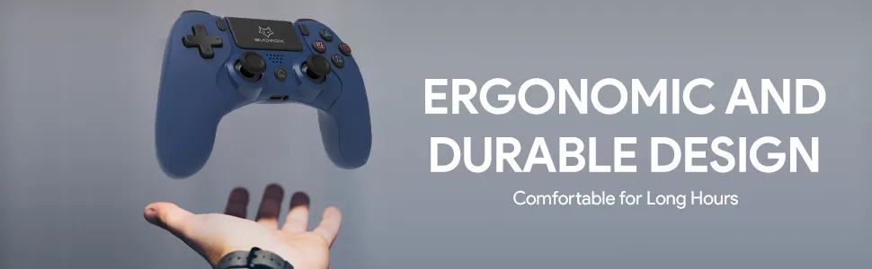 Amkette EvoFox Elite Play Wireless Controller (Blue) overview 8