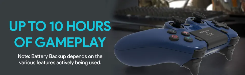 Amkette EvoFox Elite Play Wireless Controller (Blue) overview 9