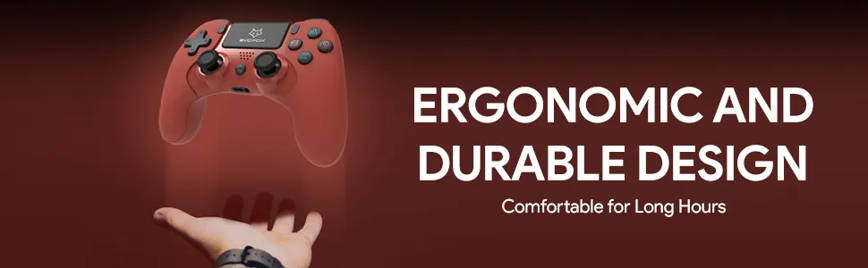 Amkette EvoFox Elite Play Wireless Controller (Red) overview 8