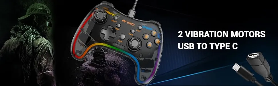 Ant Esports GP110R Wired Gamepad overview 3