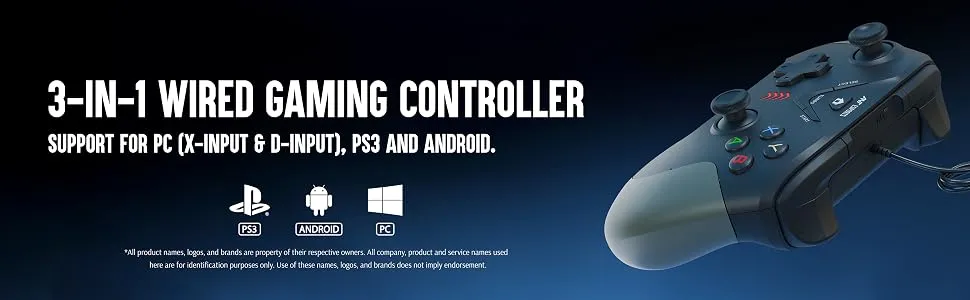 Ant Esports GP165 Wired Controller (Black/Grey) overview 4