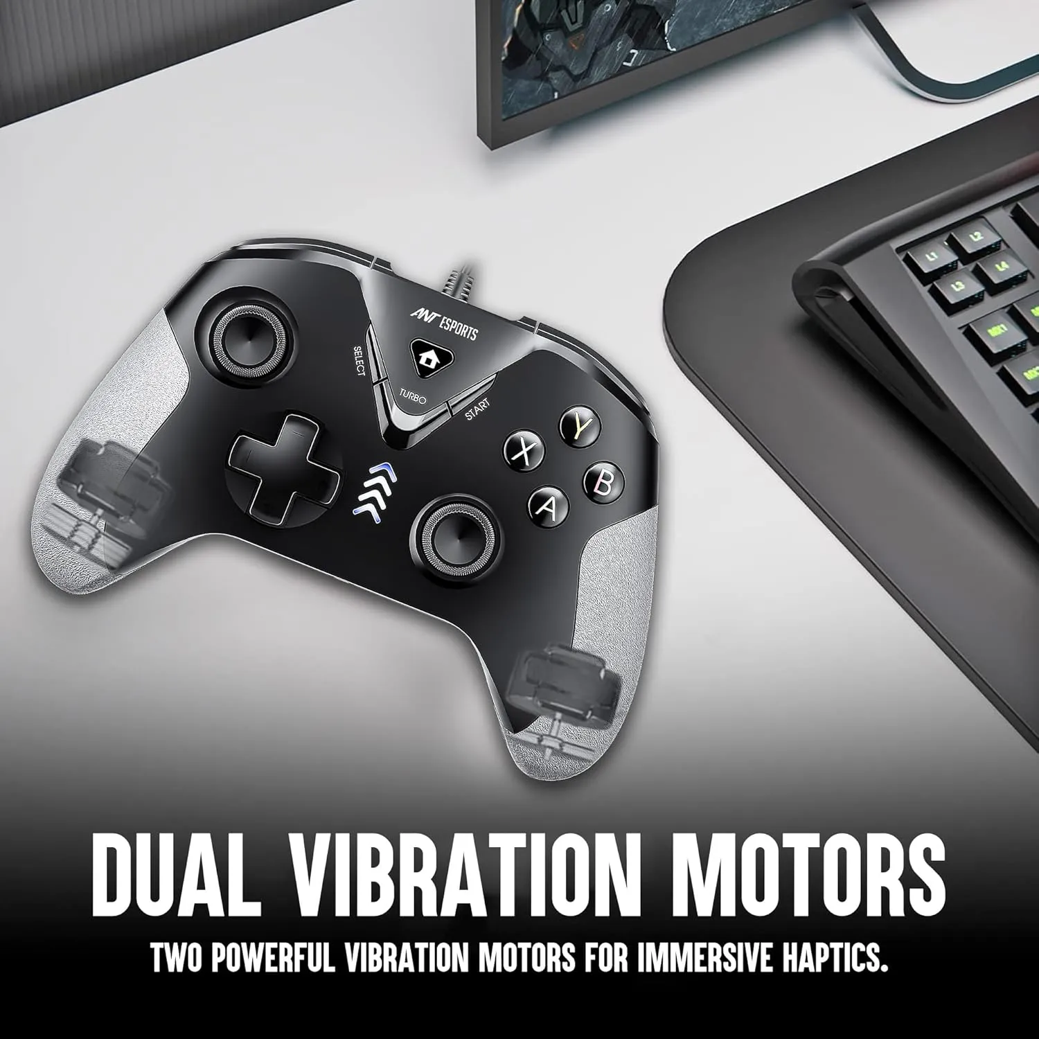 Ant Esports GP165 Wired Controller (Black/Grey) overview 6