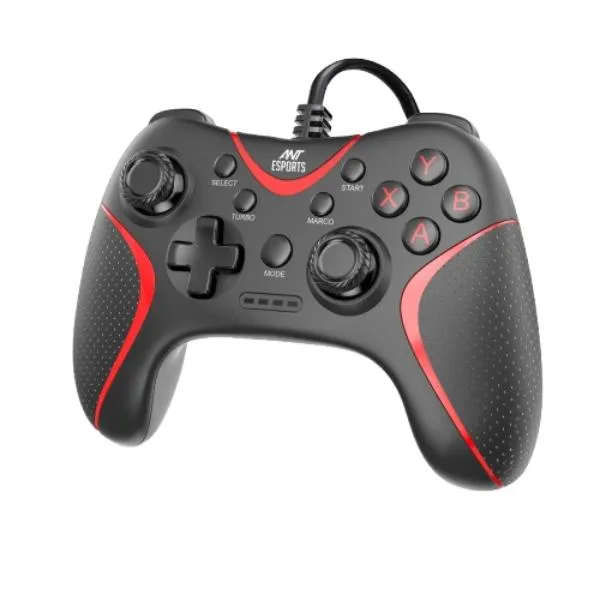 Ant Esports GPL200 Wired Joystick with Dual-Vibration Black Gaming pad