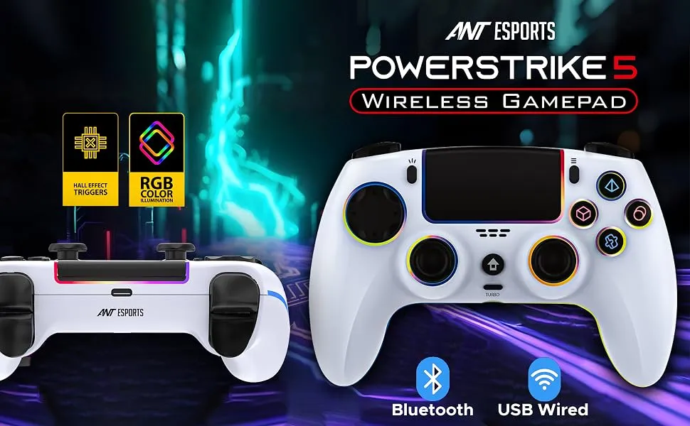 Ant Esports PS5 Powerstrike Gamepad Wireless Controller overview 1