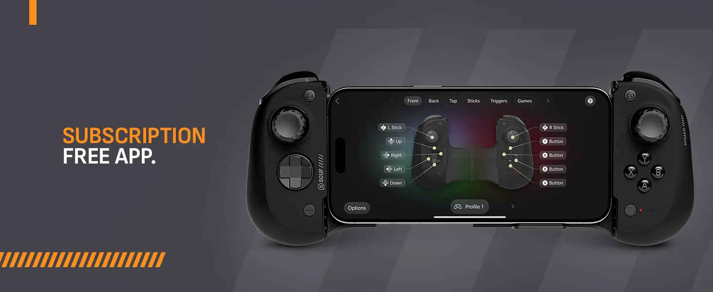 Corsair SCUF Nomad Mobile Controller Black (603-178-01-001-AP) overview 5