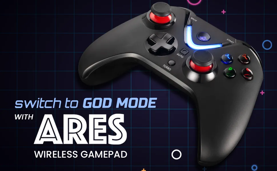 Cosmic Byte ARES Wireless Controller for PC (Black) overview 9