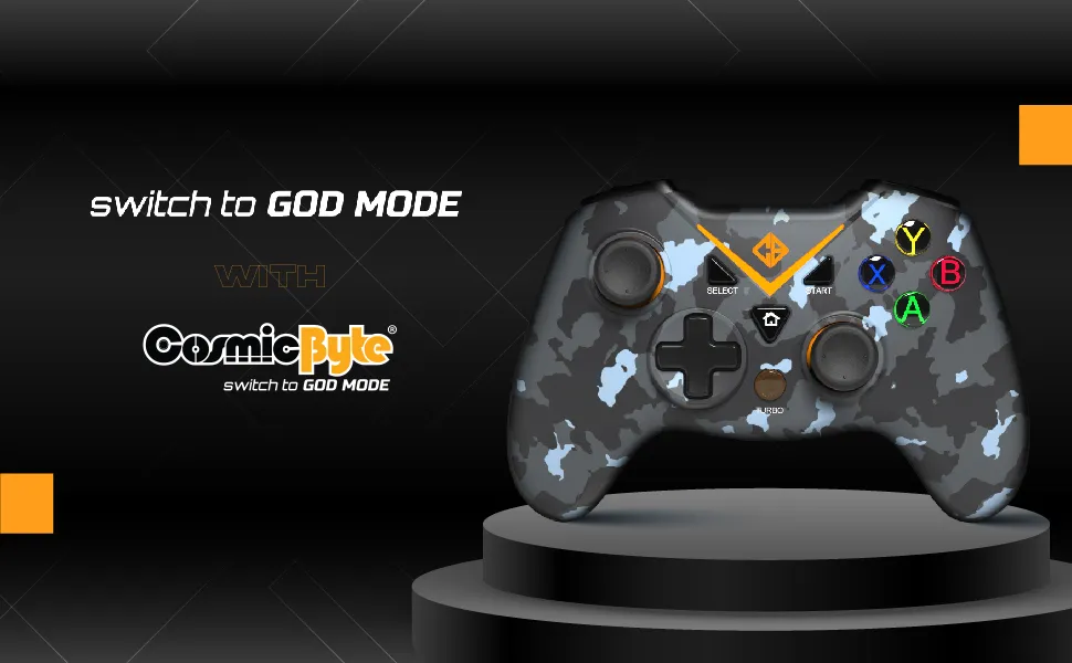Cosmic Byte C3070W Nebula 2.4G Wireless Gamepad (Camo Black) overview 9