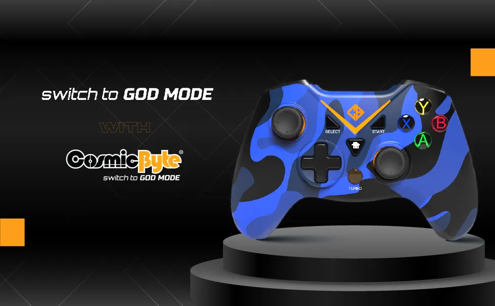 Cosmic Byte C3070W Nebula 2.4G Wireless Gamepad (Camo Blue) overview 9