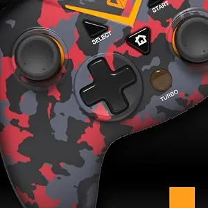 Cosmic Byte C3070W Nebula 2.4G Wireless Gamepad - Camo Red overview 3