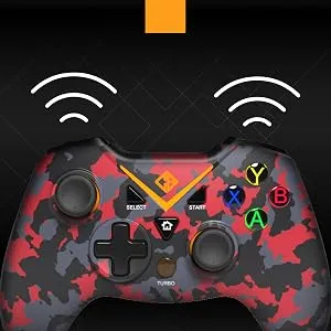 Cosmic Byte C3070W Nebula 2.4G Wireless Gamepad - Camo Red overview 4