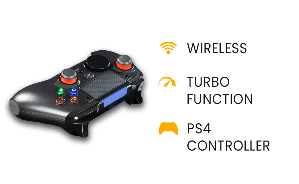 Cosmic Byte Stratos Xenon PS4/iOS/Android Wireless Programmable Gamepad (Black) overview 2