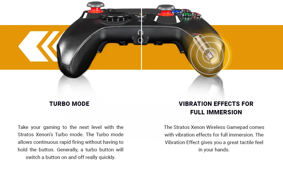 Cosmic Byte Stratos Xenon PS4/iOS/Android Wireless Programmable Gamepad (Black) overview 3