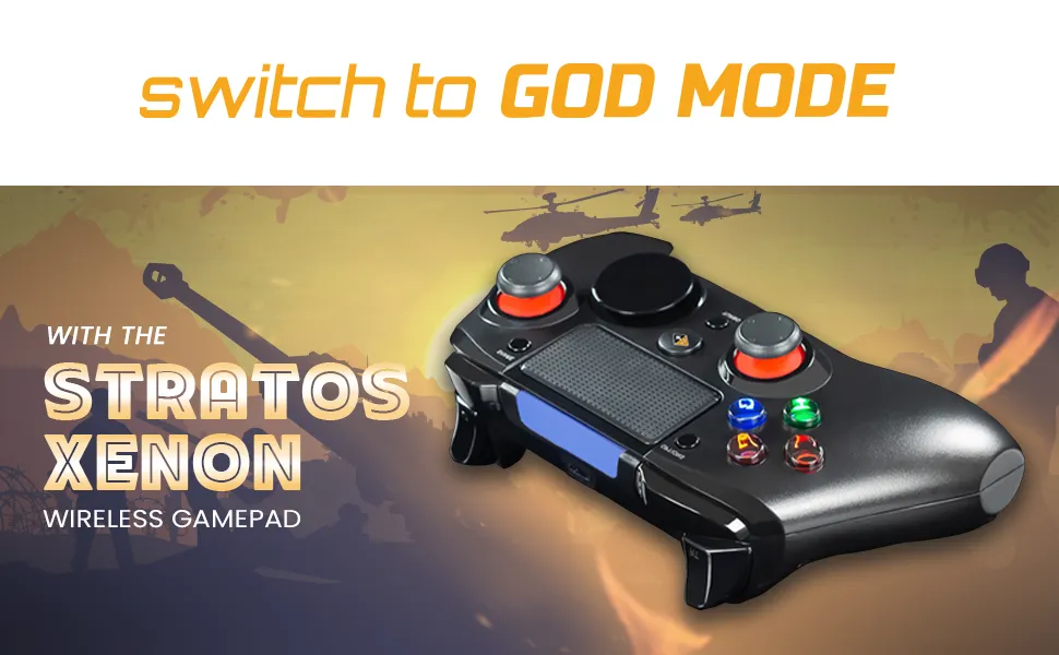 Cosmic Byte Stratos Xenon PS4/iOS/Android Wireless Programmable Gamepad (Black) overview 7