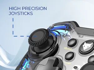 EvoFox Elite X RGB Wired Gaming Controller for PC - (Transparent) overview 7
