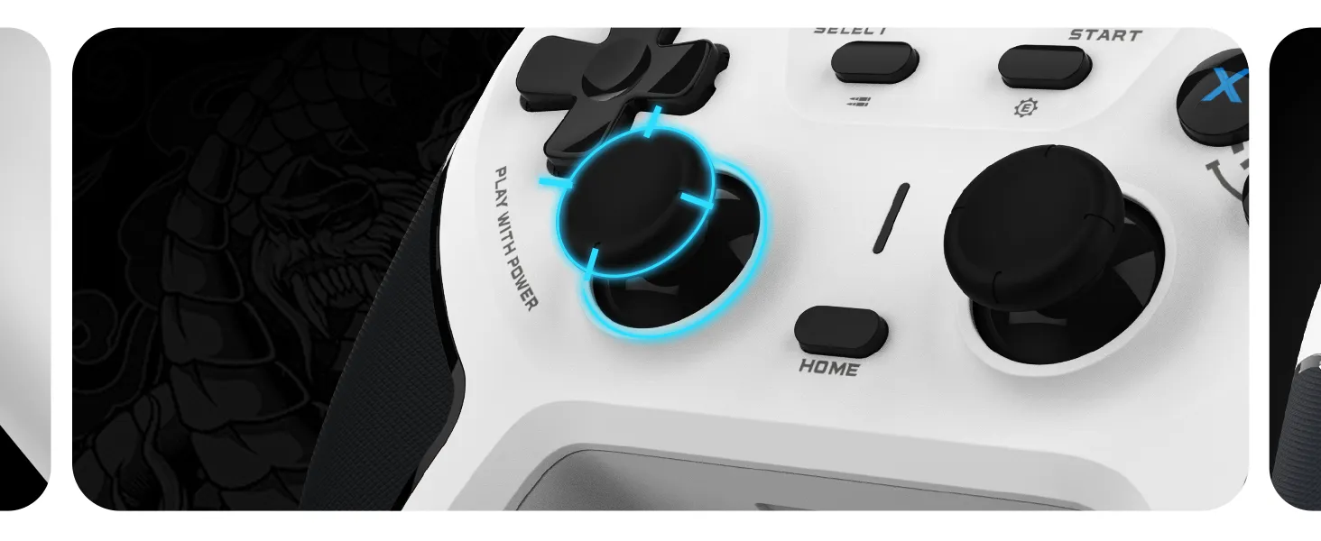 EvoFox One S Universal 3-Mode Wireless Gaming Controller - (Black) overview 5