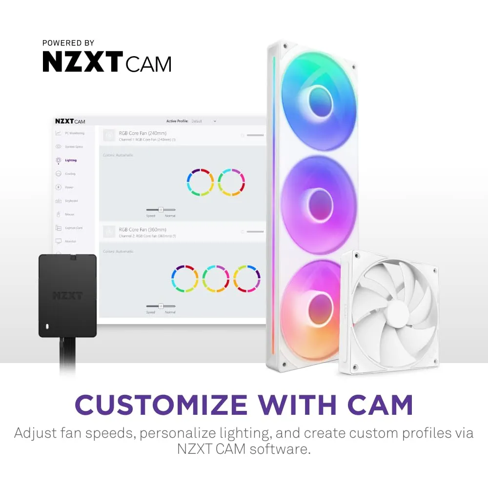 NZXT Control Hub - Digital RGB Lighting and PWM Fan Speed Controller overview 4