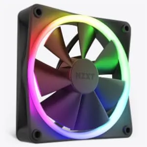 NZXT F120 RGB 120mm Black Cabinet Fan With RGB Controller (Triple Pack) overview 4