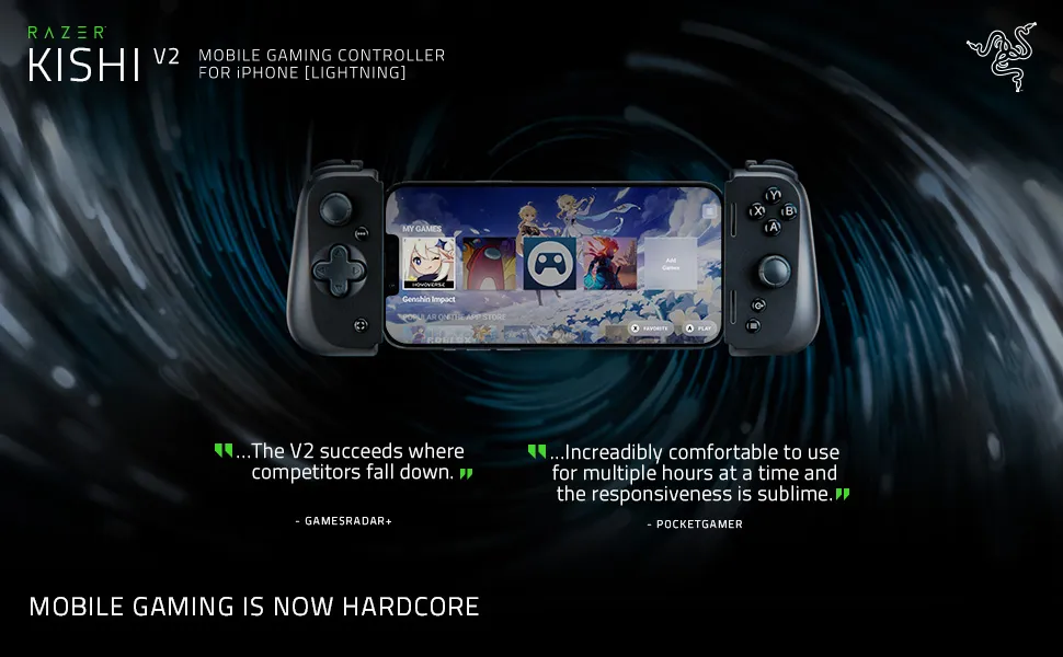 Razer Kishi V2 USB C Wireless Mobile Game Controller overview 1