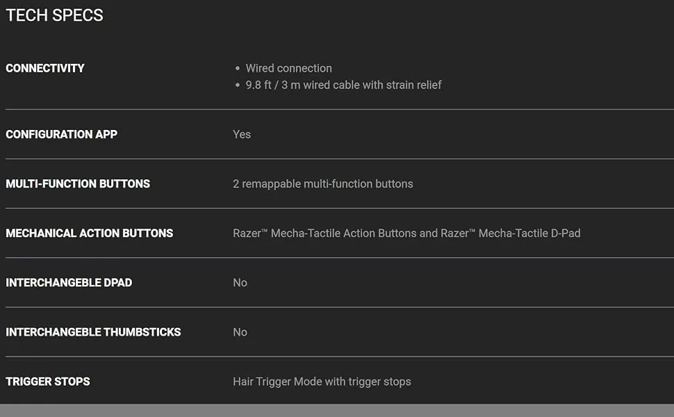 Razer Wolverine V2 Chroma Gamepad For Xbox Series overview 2