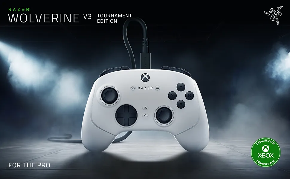 Razer Wolverine V3 Tournament Edition - Wired Gaming Controller for Xbox Series X|S & PC (White) overview 1