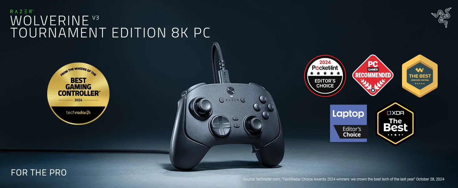 Razer Wolverine V3 Tournament Edition 8K PC Game Controller overview 1