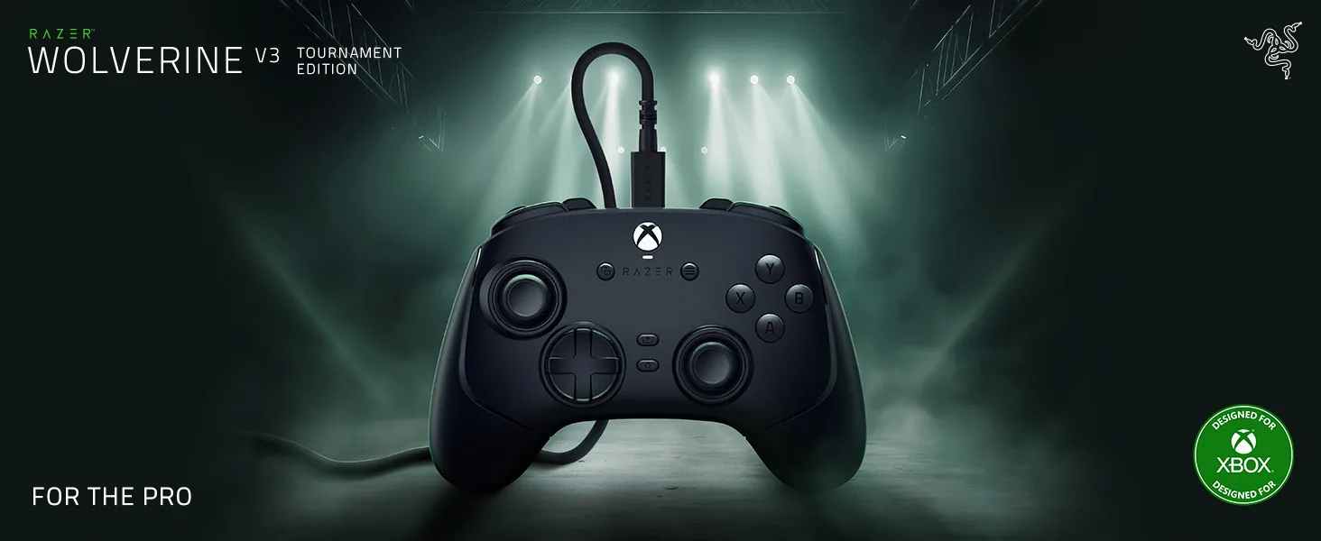 Razer Wolverine V3 Tournament Edition Gaming Controller - Official Xbox Licensed - USB-C Black overview 1