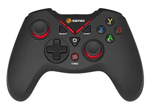 Sameo SG17 2.4G Wireless Gaming Controller For Xbox One S/PS3,PC/Android/Windows XP/7/8/10 (BLACK) 4 IN 1. overview 1
