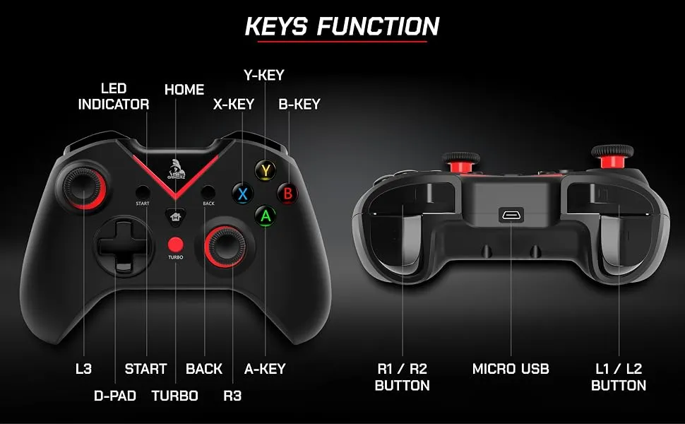 TAG Gamerz GWL1000 Wireless Gamepad overview 4