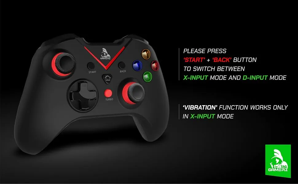 TAG Gamerz GWL1000 Wireless Gamepad overview 5