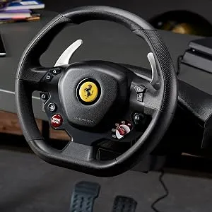 THRUSTMASTER T80 RW FERRARI 488 GTB EMEA VERSION Motion Controller (Black, For PS5, PS4, PC) overview 7