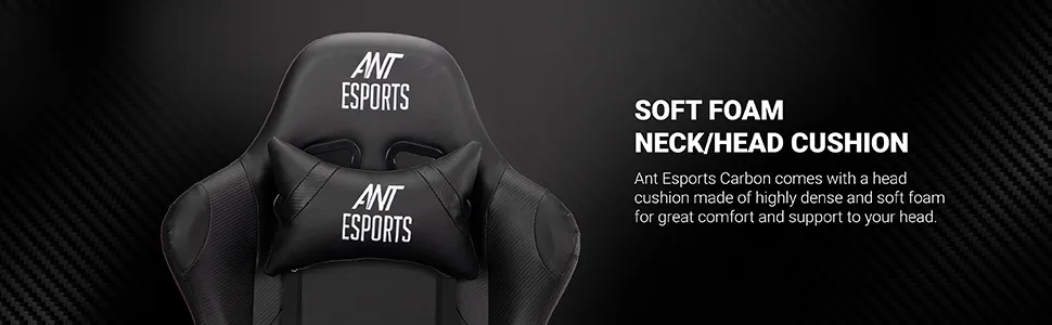 Ant Esports Carbon Gaming Chair (Black) overview 2